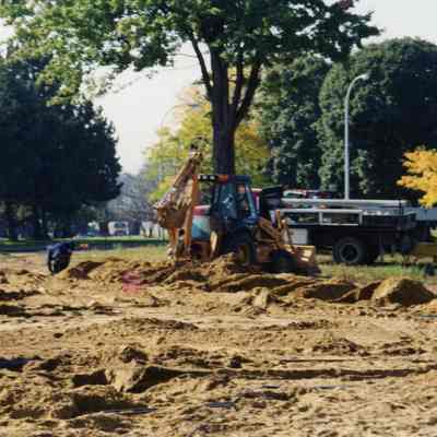 Construction starting on office buildings, S. side of Main between newberry and Wayne rd.
