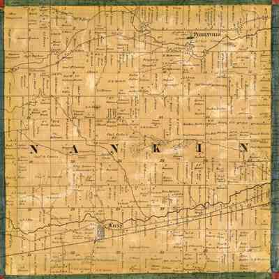 1860 Nankin Township Map