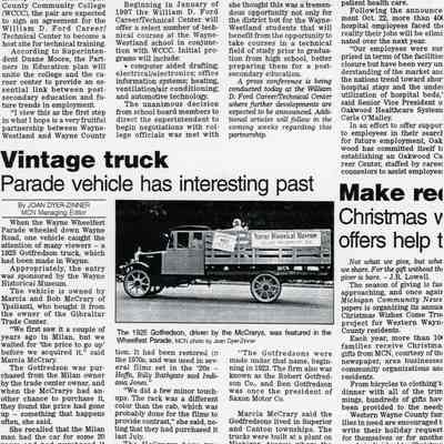 Wayne Wheelfest Parade In a Gotfredson Truck 1925
