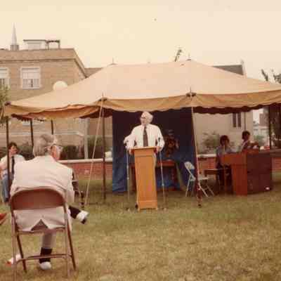 Out Door Service and Homecoming on July 18, 1982.