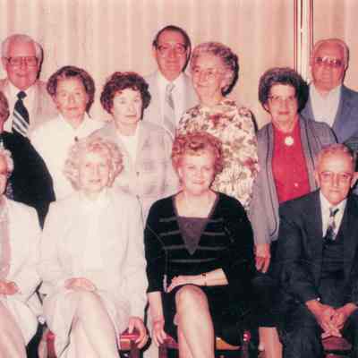 Yvonne Williams gave this class reunion photo to Marcel at his 93rd Birthday party in 2007.