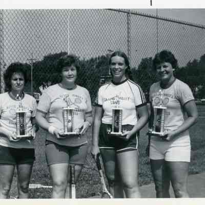 Parks and Recreation Tennis Event Winners.
