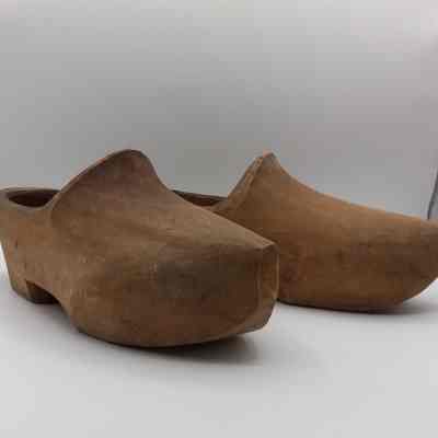 Hand-made wooden shoes