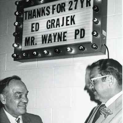 Wayne Chief McGregor and Police Officer Ed Grajek