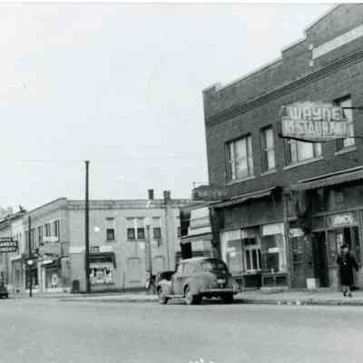Michigan Avenue looking NW towards Wayne Road