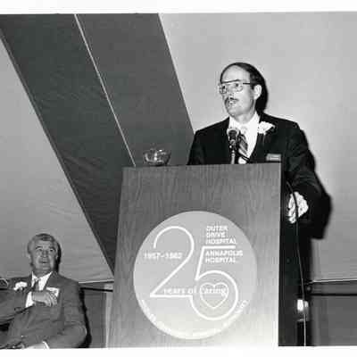 Annapolis Hospital 25th Anniversary Rededication Annapolis Administrator Lawrence Riesser Held Oct. 23, 1982