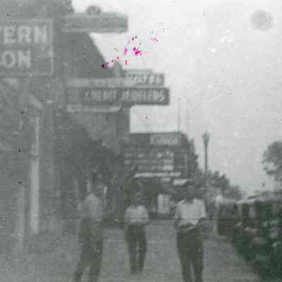 In front of Jamieson Block, 1937