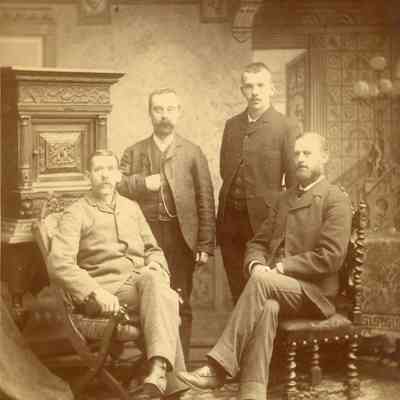 Wayne Quartet L-R; Fred Marker (Bass), Henry Barnard (Tenor), John Marker (Baritone) and Dr. Zimmerman (Lead)