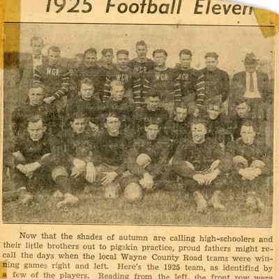 1925 Wayne County Road Football Team