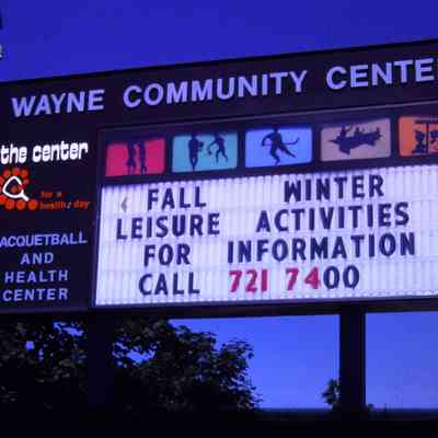 Community Center Sign