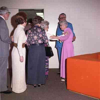 Ida Doletzky in pink dress.