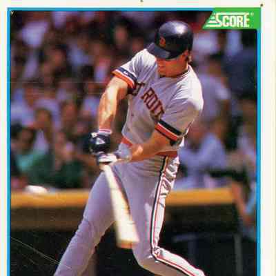 Front of baseball card.