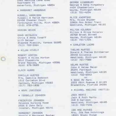 1933 Class Roster page 2