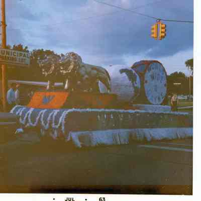 1963 Lions Club Homecoming Parade Float