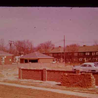 Parking lot off Pershing, looking NE
