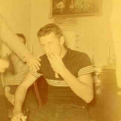 Virgil Duprie at Pat Millar's PJ Party on Oct. 23, 1953.