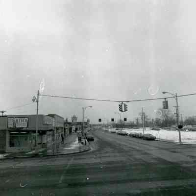 Michigan At Wayne road looking E. 1972.