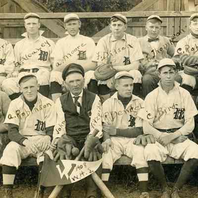 Wayne High School Baseball Team 1908