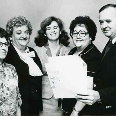 Mayor Pat Norton on very right.