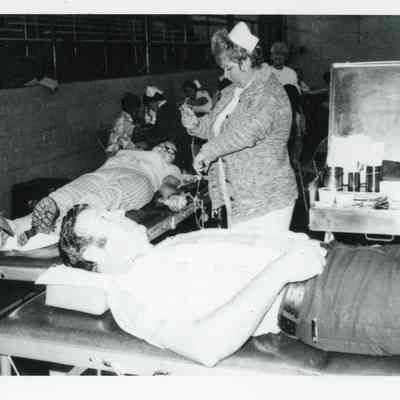 Blood Donation in old gym