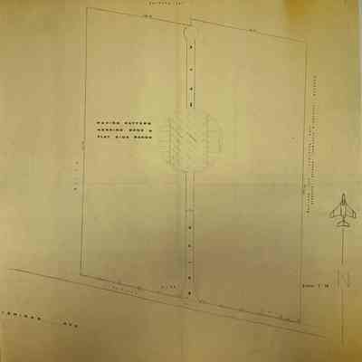 1970 Old Wayne Cemetery, City Planning Office Map