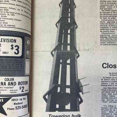 Feb 1975 picture of tower under construction