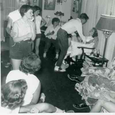 Maxine Barton, Pattie Bingel, Annette Hartman, Roxie Fortine, Chuck Sojack, Charlotte Held