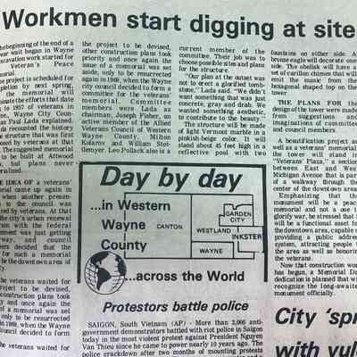 October 31, 1974 article about groundbreaking