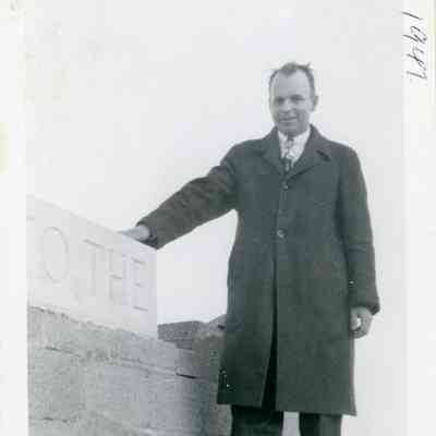 Rev. Tuttle at Cornerstone Dedication 1947