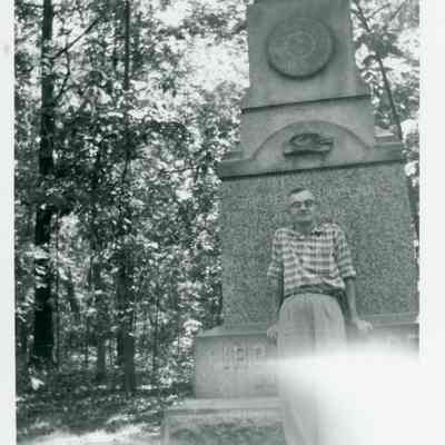 Gettysburg Statues in October 1961 with William Chambers