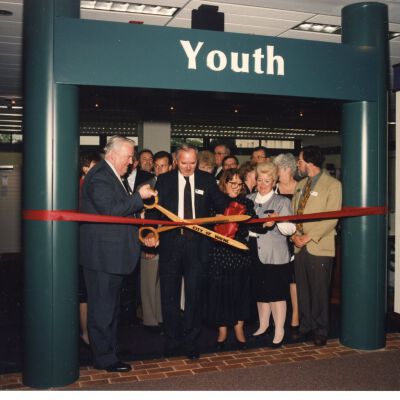 Library Ribbon Cutting 1996