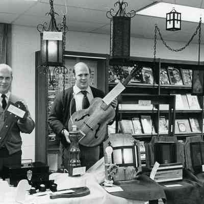 Things made by students on display in library