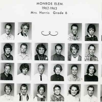 Monroe School class of 1962-63 Grade 6