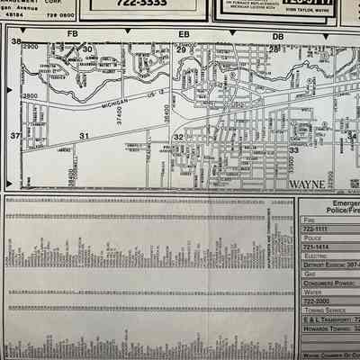 1980's Chamber Of Commerce Map