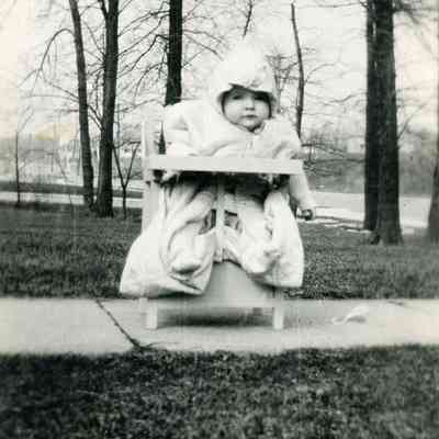 Bernice Greenwalt as a baby.