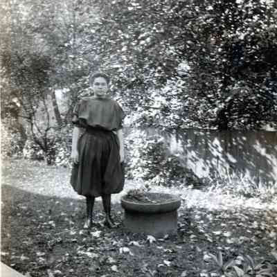 Ellen Martin in her Gymnasium suit on Oct. 20, 1912.