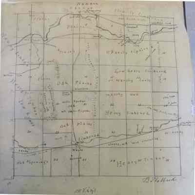 1832 Bella Hubbard Map of Nankin