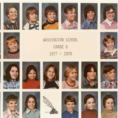 Washington School 6th grade 1977-78