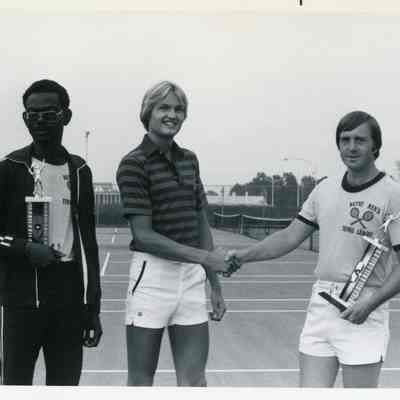 Parks and Recreation Tennis Event Winners.