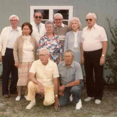 1987 Reunion of the 1933 WHS class at Marcel Dunn's house in Mulberry Florida.