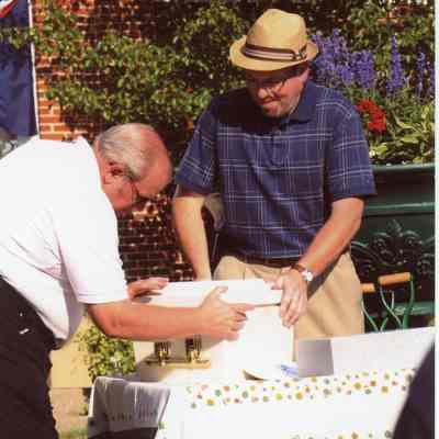 City of Wayne 50th Anniversary Time Capsule being buried on 07/06/2010.