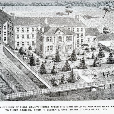 County House as it appeared in 1876