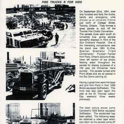 Fire Trucks Are For Kids September 22nd 1991