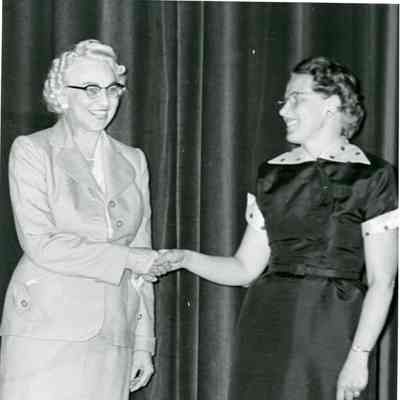 Beatrice Adams Taylor and Ethel Moyer