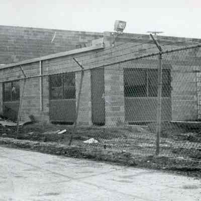 Bus Garage under construction 1972