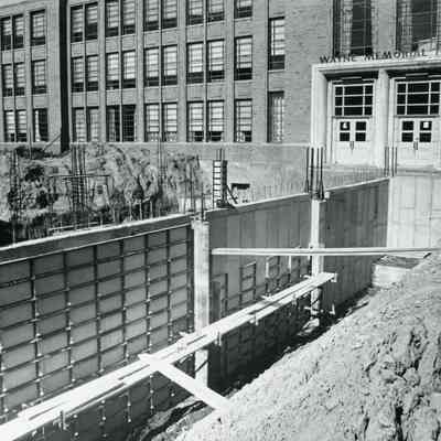 June 1972, new addition will cover original front entrance