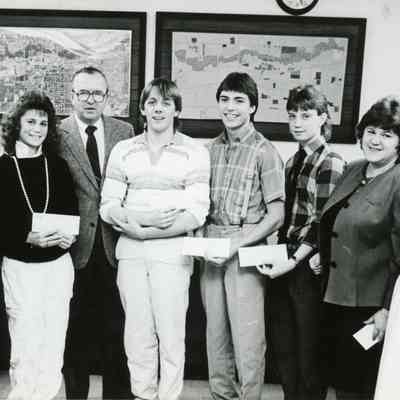 Mayor Pat Norton is third from left.