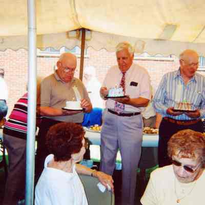 Celebrating three Birthdays, Dick Andrews born on July 8th, Jim Doletzky born on July 2 and Art Carpenter born on July 11