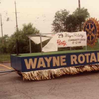 Rotary Club Float for 1983 Home Coming Parade.