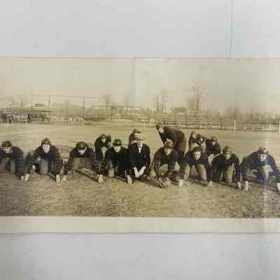 1924 Wayne High Football Field And Team.